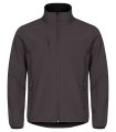 Heren Softshell Jas Clique Classic 0200910 donker grijs